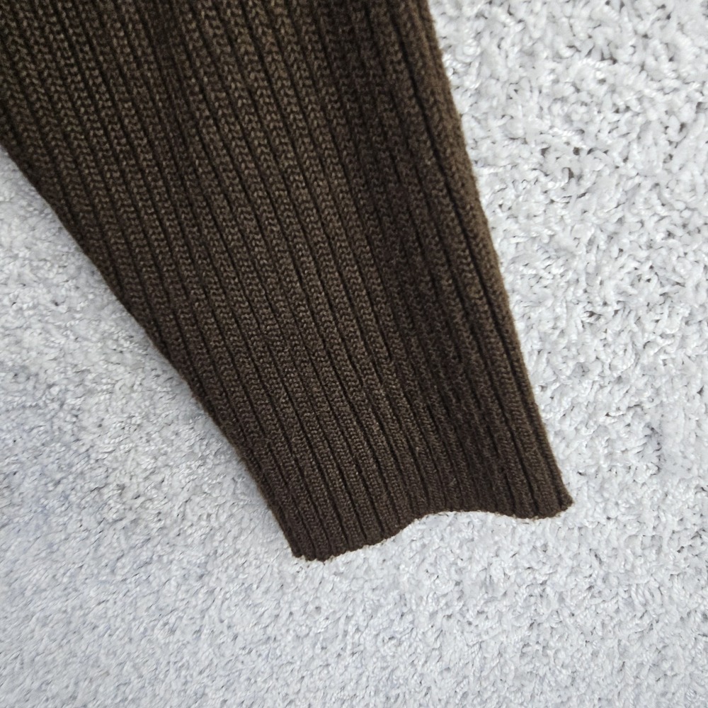 Relativity Leather Suede Button Up Jacket W/ Knit Sleeves Women's XL Chocolate‎ - Picture 9 of 13
